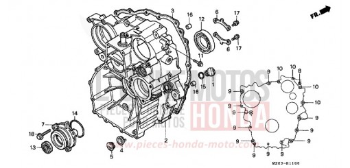 CARTER POSTERIORE GL1500CW di 1998